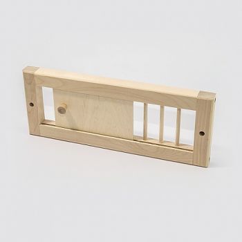 Решетка деревянная вентиляционная малая с задвижкой 370*150