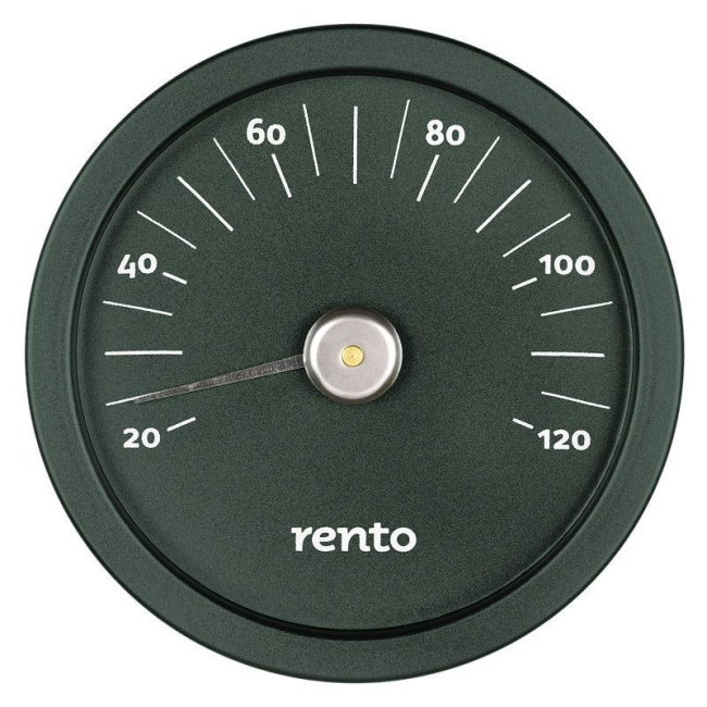 Термометр Rento алюмин. круглый механический, зеленый можжевельник