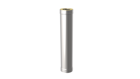 Сэндвич-труба 1,0м, ф 150х220, AISI 439/439, 0,5мм/0,5мм, (К)